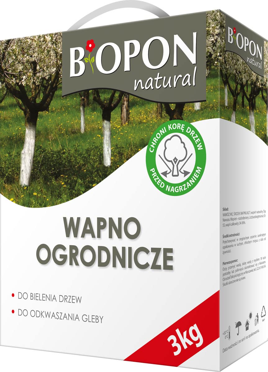 BOPON Wapno ogrodnicze do bielenia i odkwaszania gleby 3 kg
