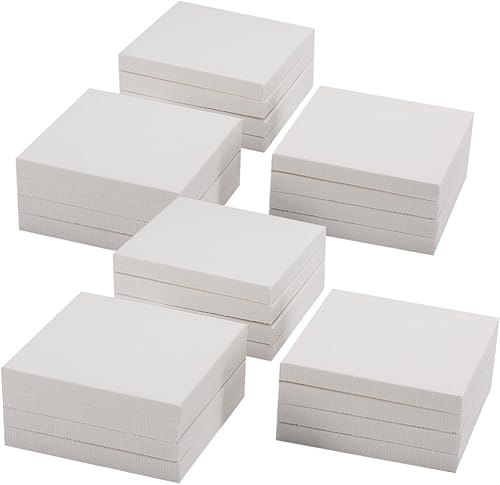 Tosnail juego de mini paneles de lona de 3 pulgadas x 3 pulgadas - pack de 12 unidades