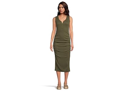 Michael Stars Samira Tank Henley Midi Dress Women