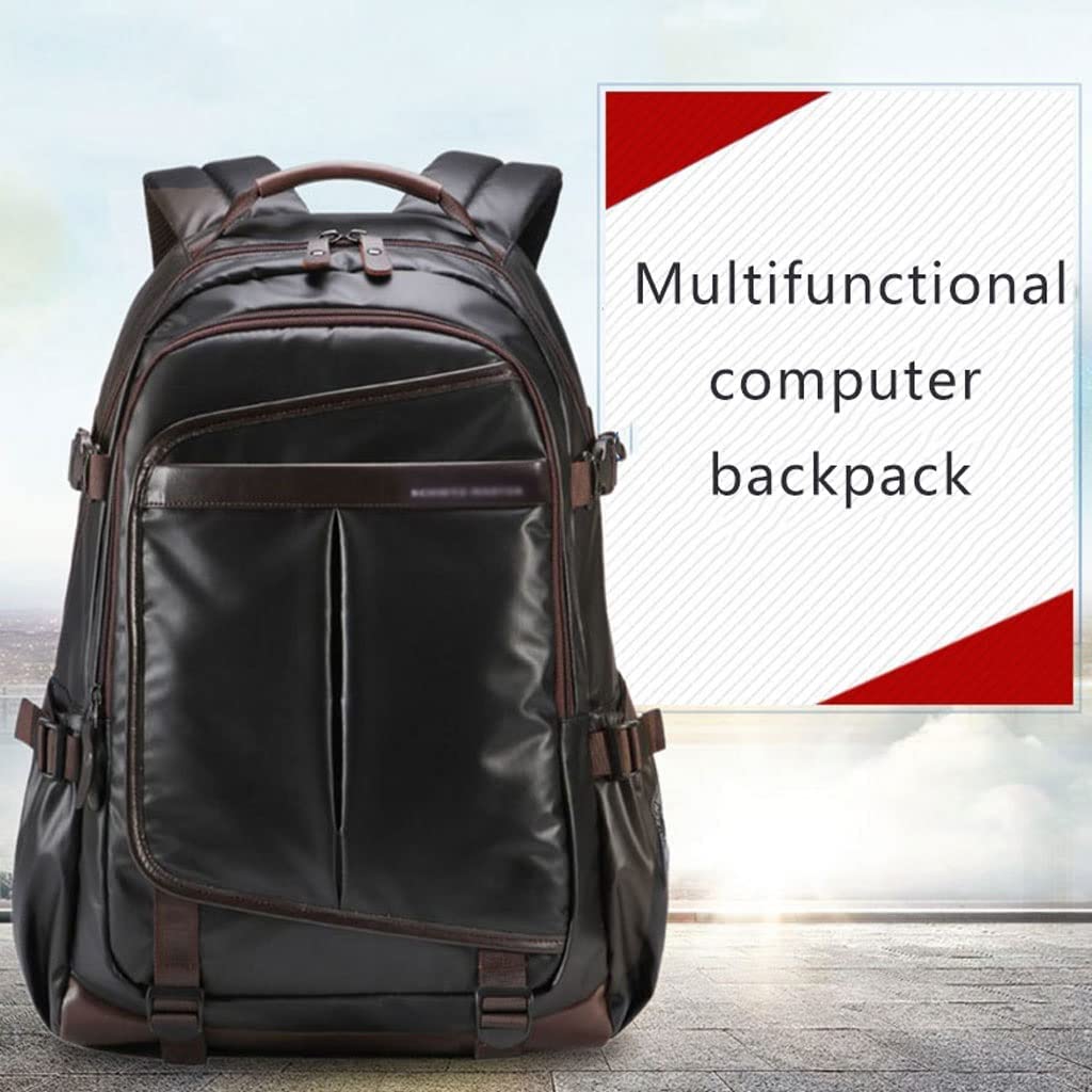 Mochilas Grandes De Cuero Para Hombres Y Mujeres Mochilas De Cuero Para Computadora Portátil Mochila Retro De 15.6 Pulgadas Mochila De Trabajo/Negocios