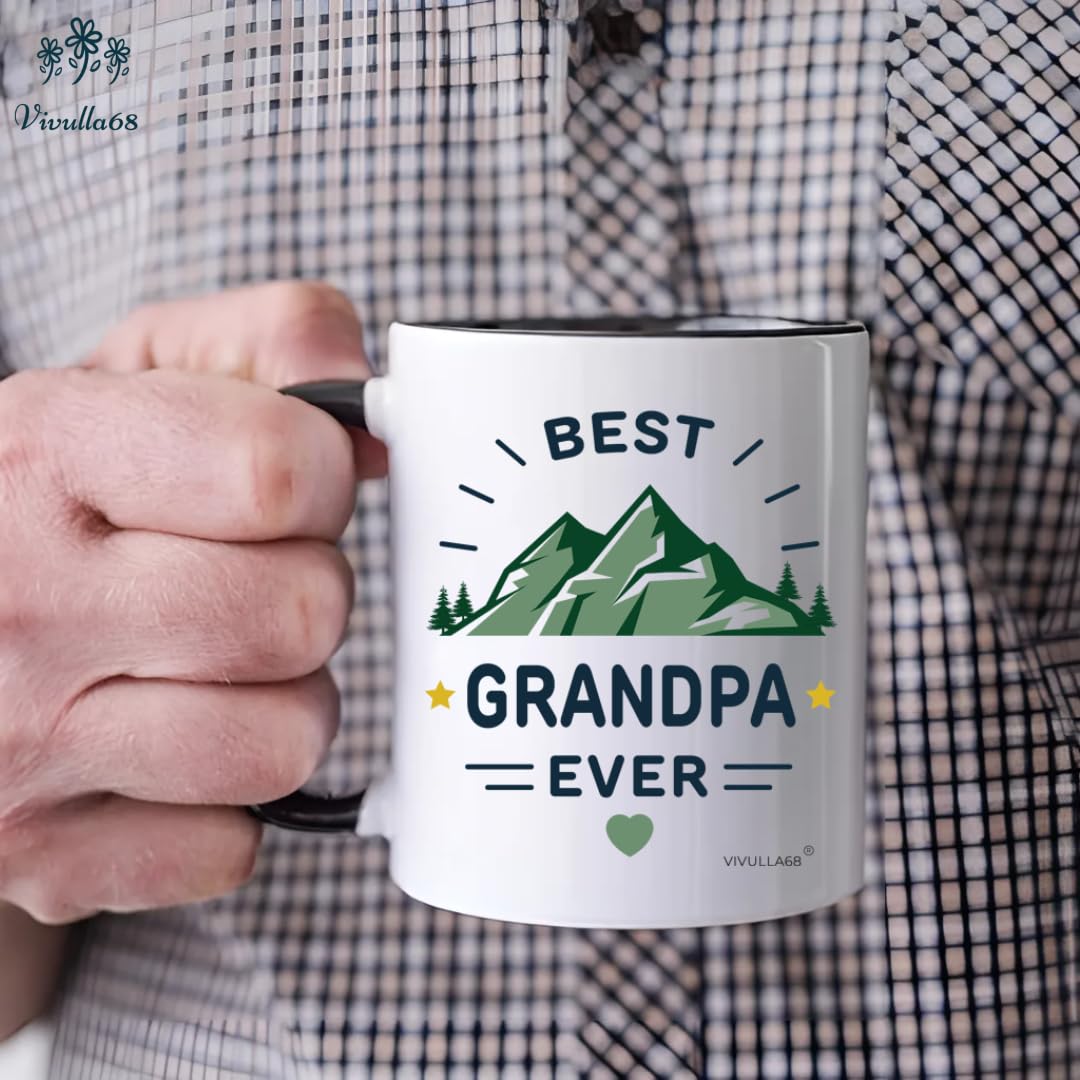 Vivulla68 Best Grandparents zestaw kubków do kawy prezenty 325 ml - prezenty prezenty dla babci i dziadka