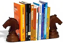 Aparador de Livros Cavalo Peça de Xadrez