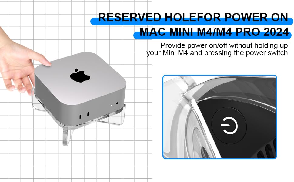 Soporte Mac Mini M4 Pro para organizar estudios y zonas de entretenimiento TV 5