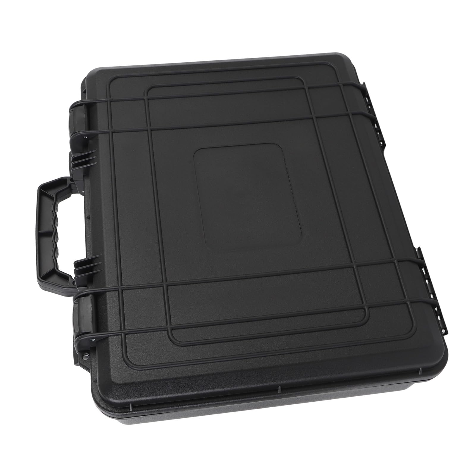 KUIDAMOS Estuche de Transporte Satelital Duradero para Cables de Fuente de Alimentación con Adaptador de Tubo con Soporte para Mini Plato, Adecuado para Viajeros Fuera de la Red, Material ABS/EVA,