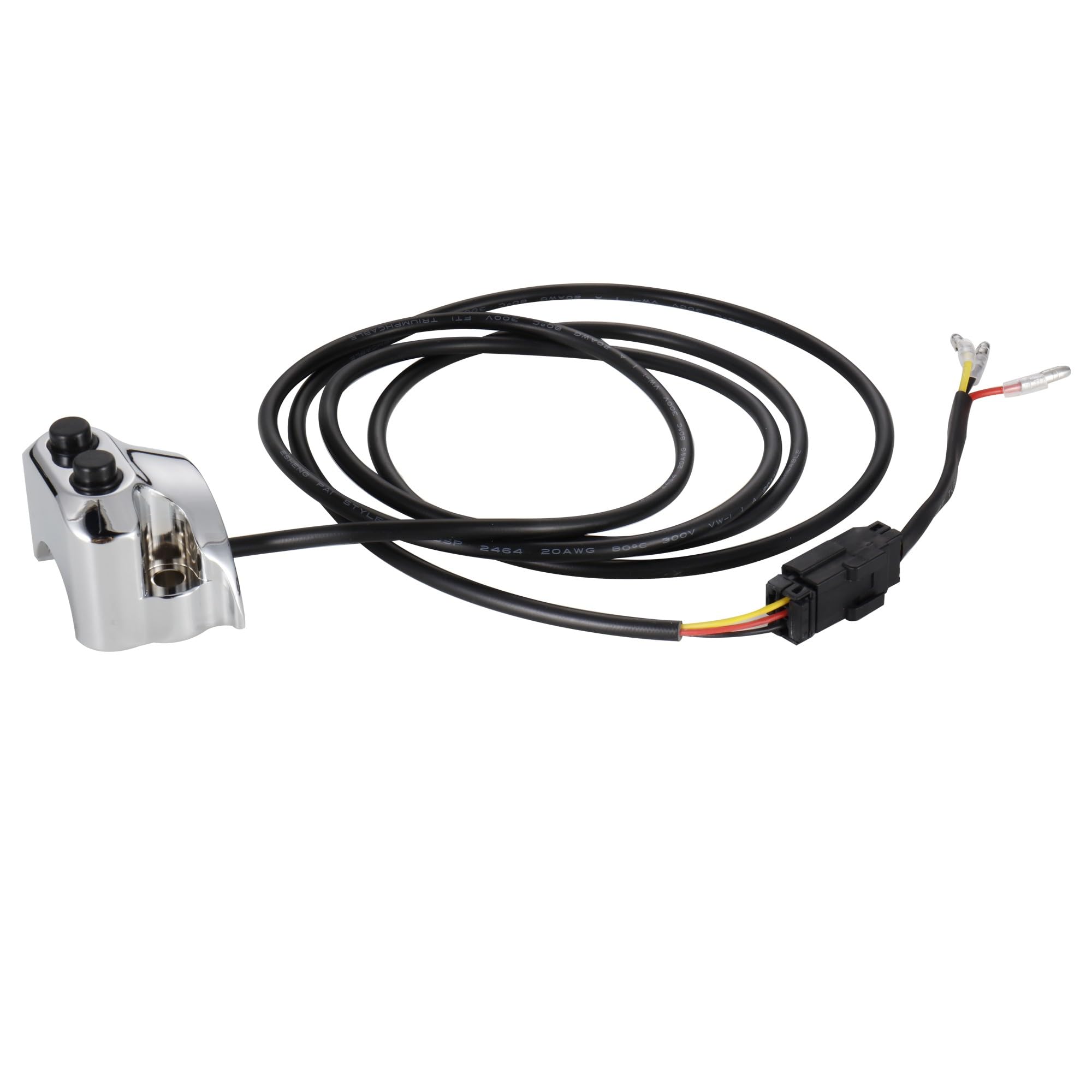 MoKitDora1" Handlebar Switch Motorcycle Air Ride Suspension Control Kit for Harley Dyna Touring V-Rod Sportster with AERO Systems Legend AIR and AIR-A Kit, Chrome-Plated