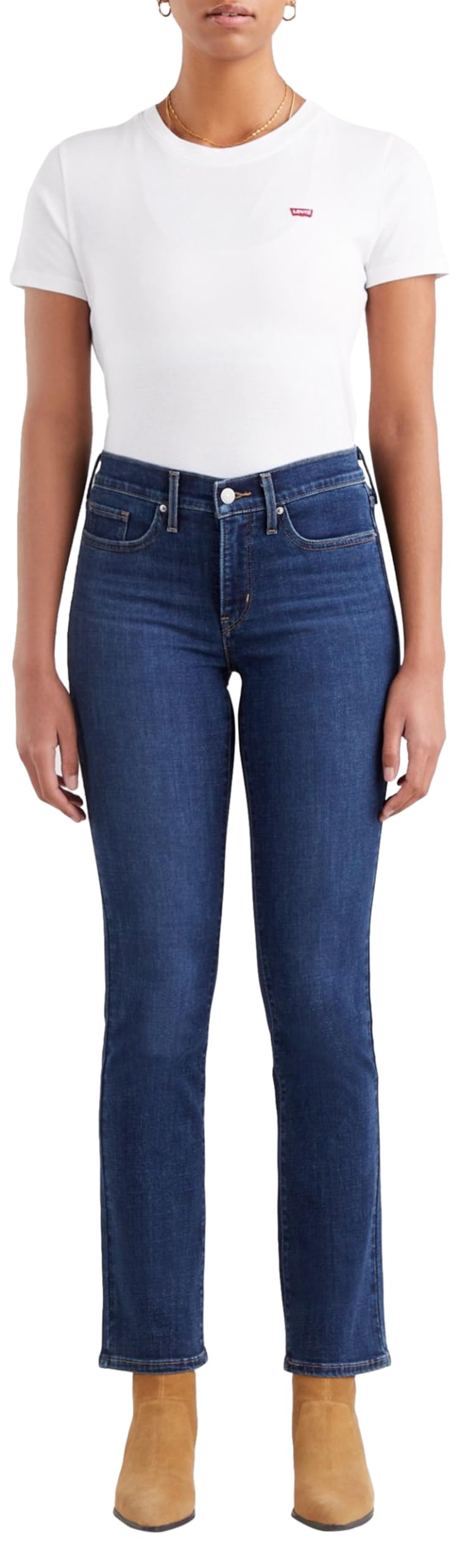 Levi's Women's 314 Shaping Straight, Lapis Dark Horse, 30W / 30L