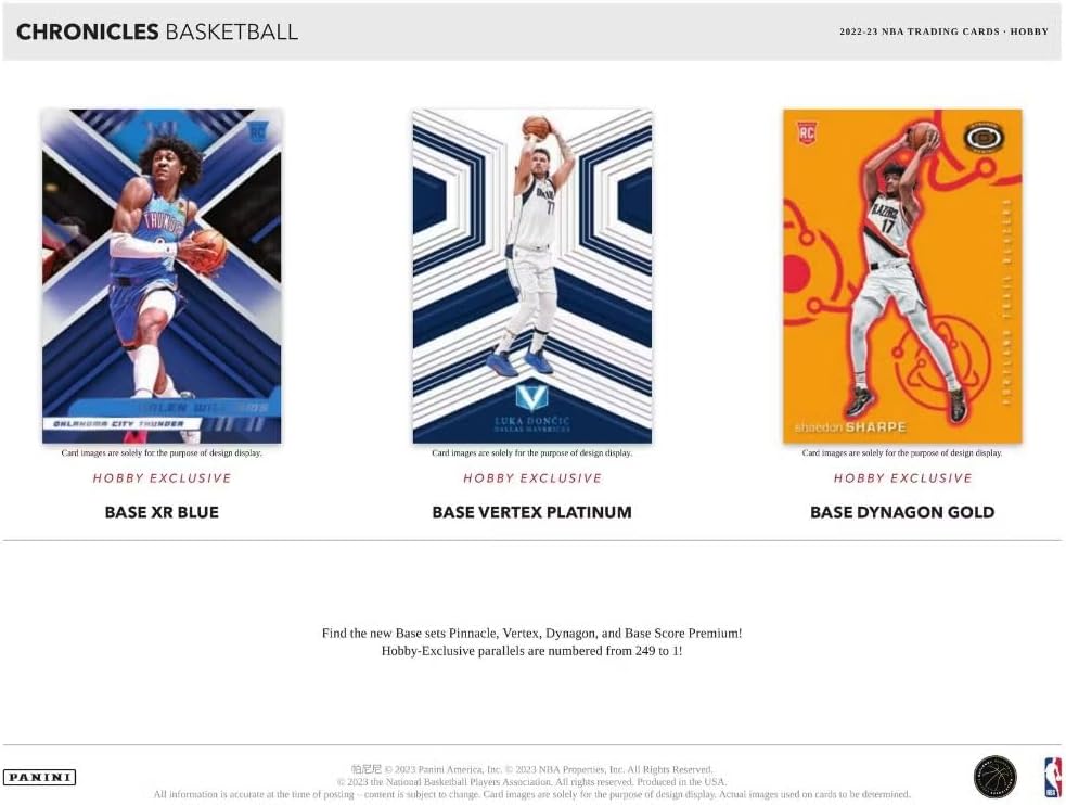 2022-23 Panini Chronicles Basketball Hobby Box - 6 Packs