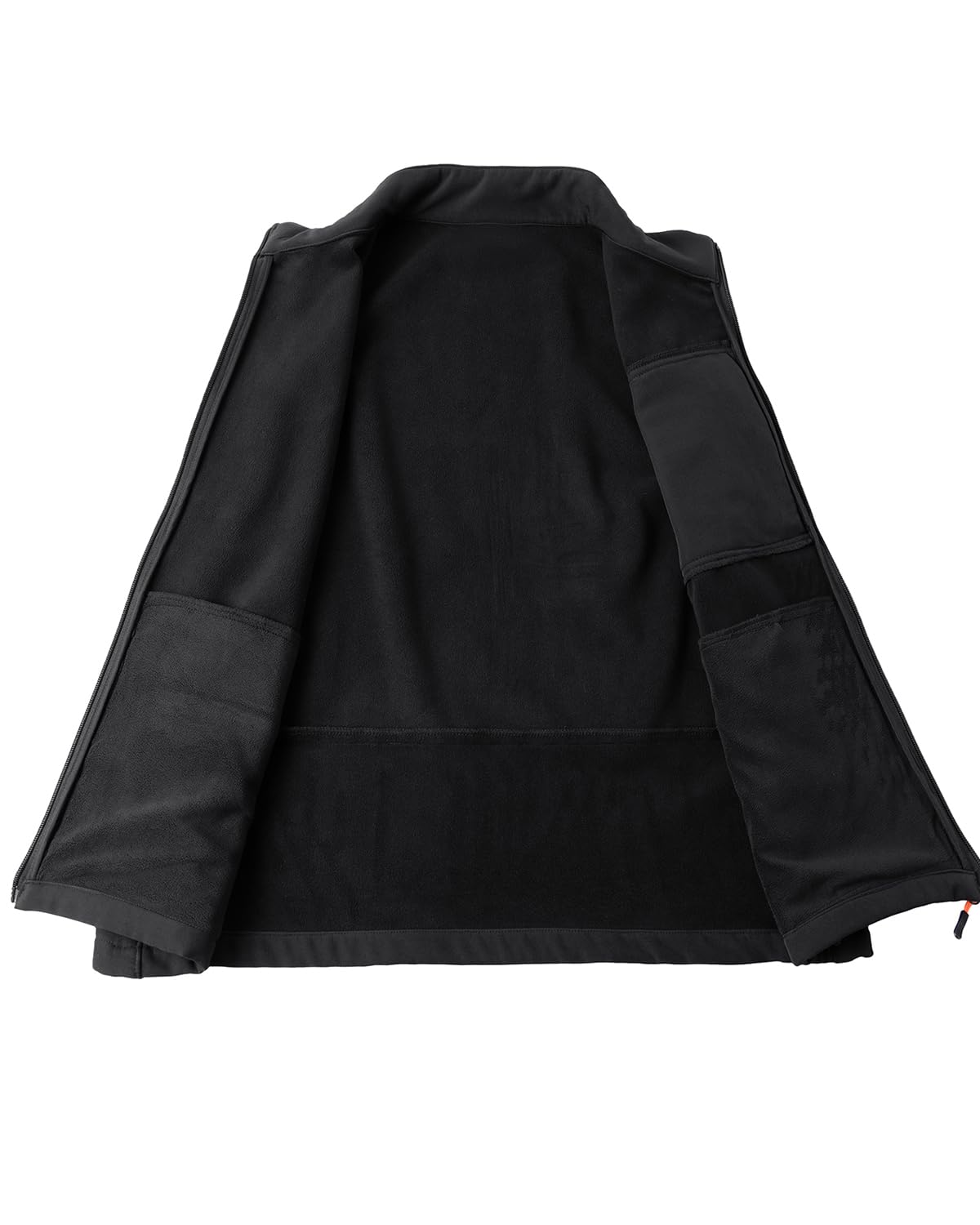 Chalecoo Softshell para hombre Chaqueta sin Mangas con Forro Polar Chaleco cálido con cremallera y bolsillos