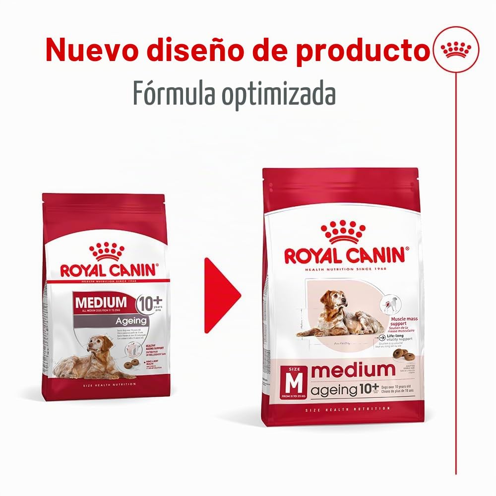 Royal Canin Comida para perros Medium Ageing +10 15kg