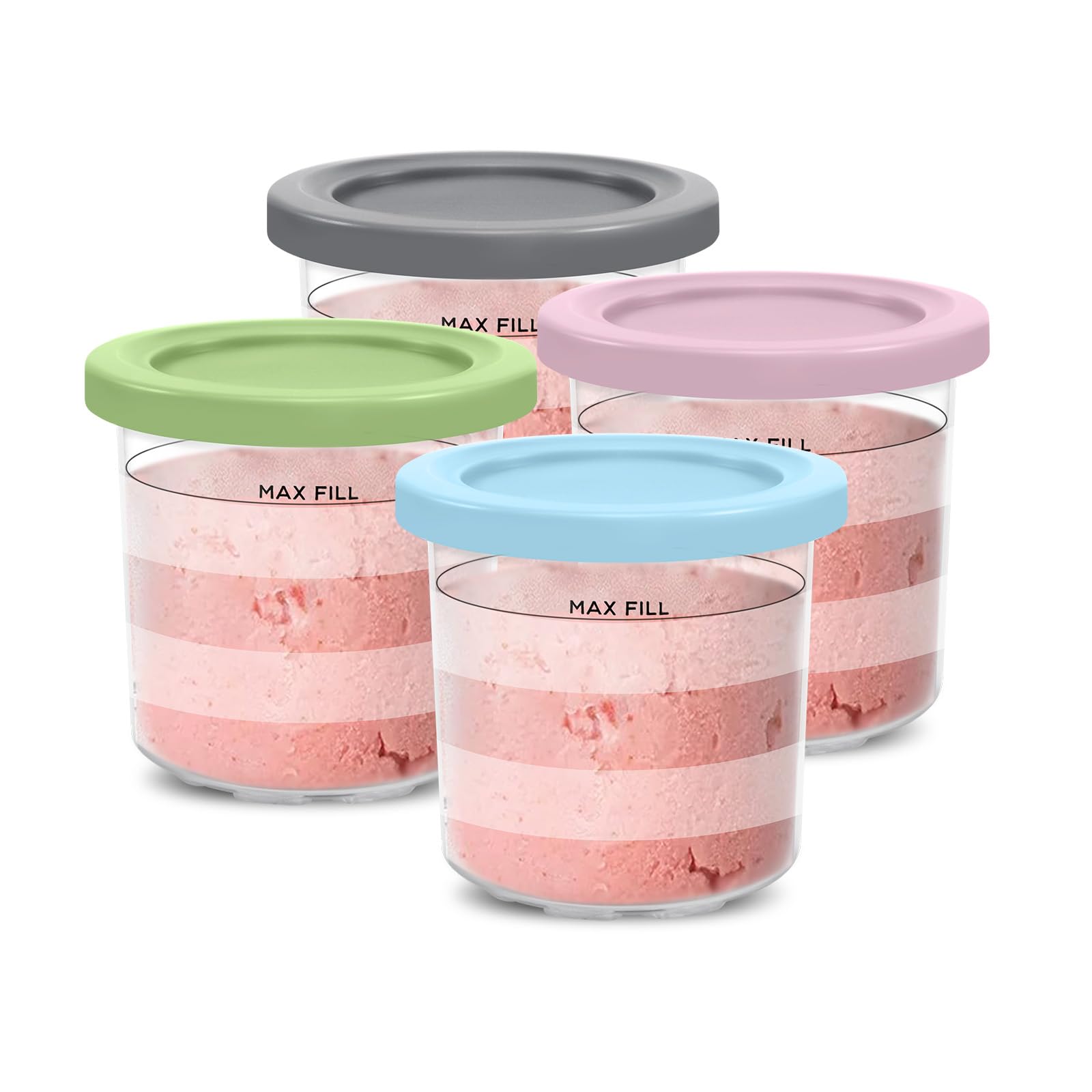 ino♡ Amazon.com: 16OZ Containers Replacement for Ninja Creami