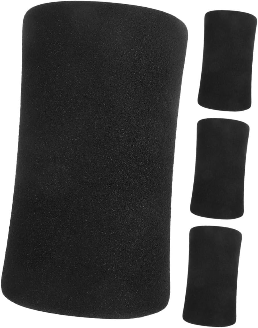 VANZACK 4PCS Foam Foot Pads for Gym Equipment Replacement Rollers for Exercise Machines Slip Comfortable Foam Padding for Leg Extension Sit Ups Portable Lightweight