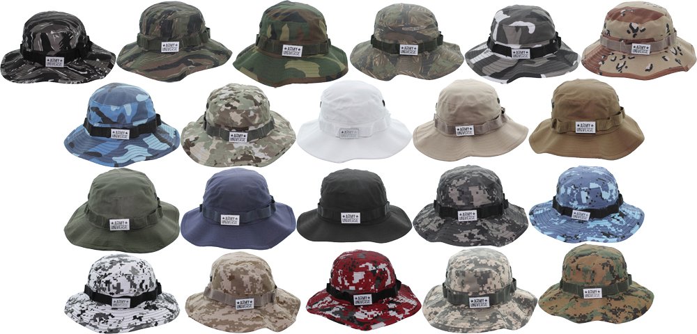 Army Universe Desert Digital Camouflage Tactical Boonie Hat Bucket Wide Brim Cap, Size X-Large 7 ¾