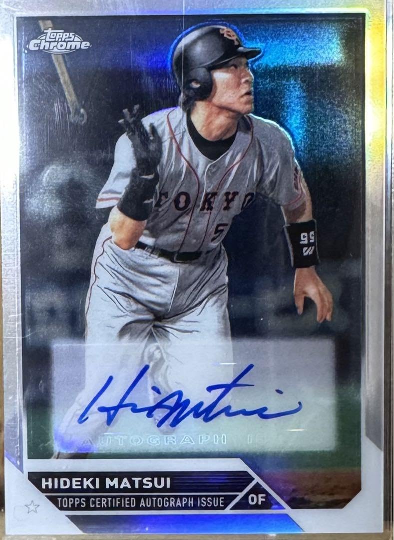 topps chrome 松井秀喜サイン