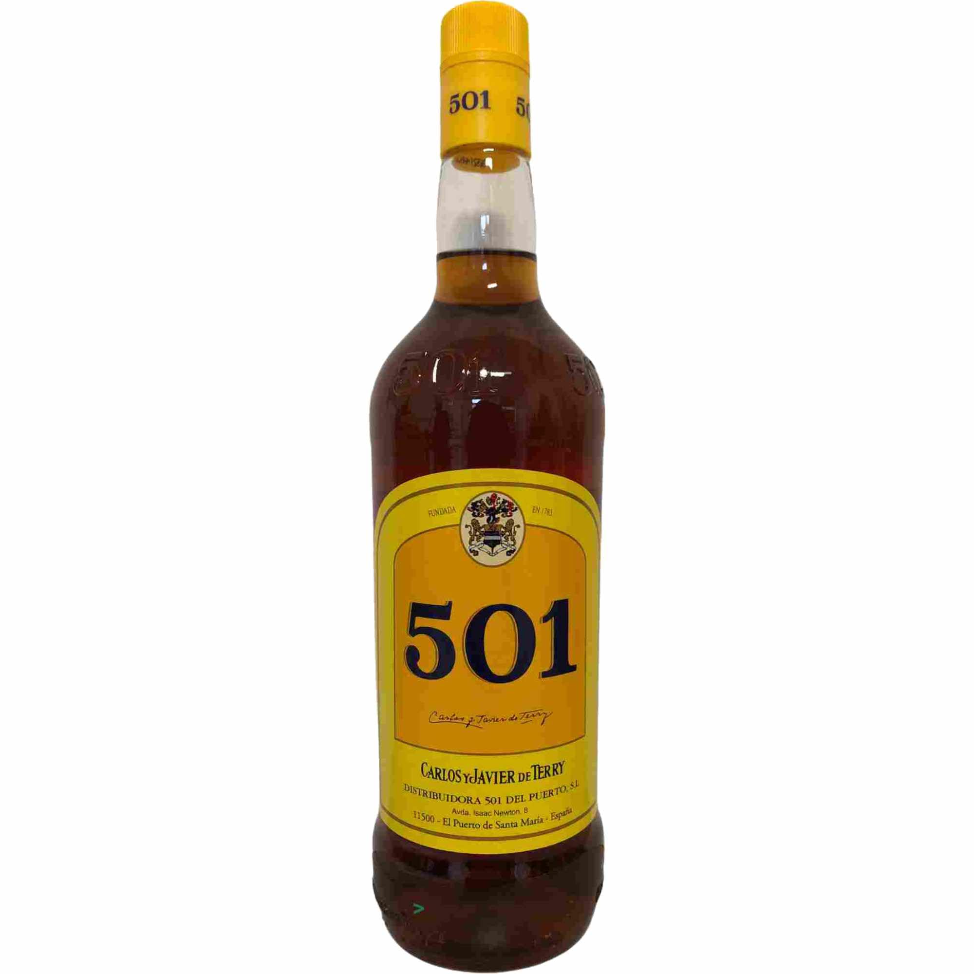 Carlos y Javier de Terry 501 30% 6er Pack (6x1l Flasche Brandy aus Spanien) + usy Block