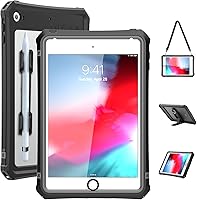 Vista 1 de ShellBox Case Funda impermeable para iPad mini 4/5, funda protectora de cuerpo completo a prueba de golpes a prueba de polvo con soporte ajustable