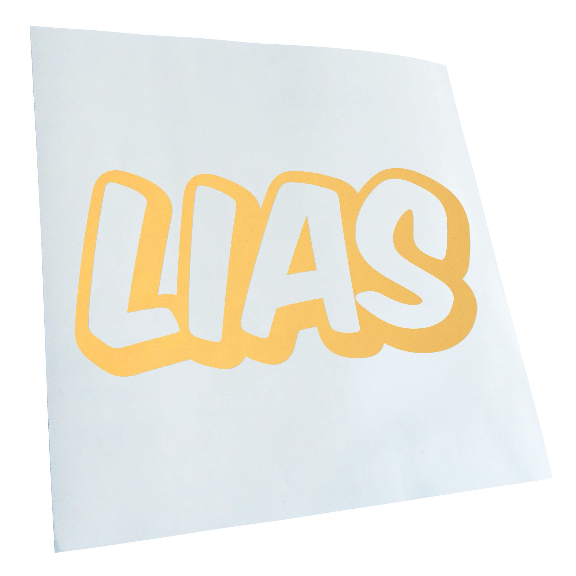 Kiwistar Lias First Name Boys Sticker 25 Colours Neon Matt