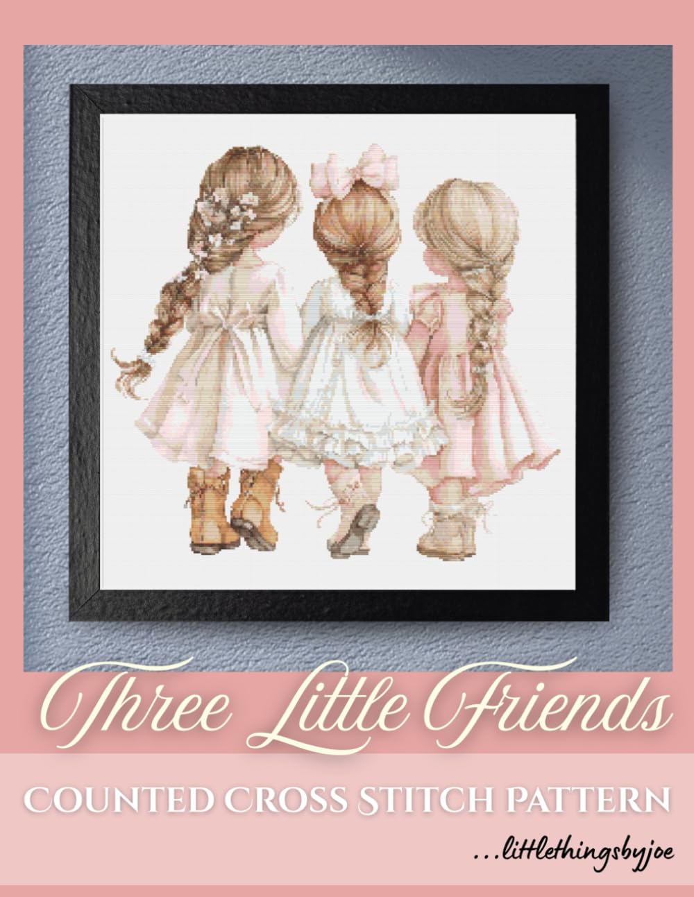 Three Little Friends : Counted Cross Stitch Pattern