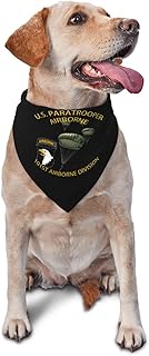 Us Paratrooper 101st Airborne Division Triangle Dog Bandana Scarf Accessories for Pet Bibs