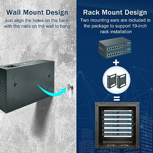 Image of YuanLey 8 Port Gigabit PoE Switch, 8 PoE+ Ports 1000Mbps, 120W 802.3af /at, Metal Fanless Unmanaged Plug and Play