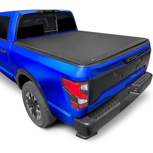 Tyger Auto T3 Soft Tri-fold Truck Bed Tonneau Cover Compatible with 2017-2024 Nissan Titan | 5.5' (67") Bed | TG-BC3N1048