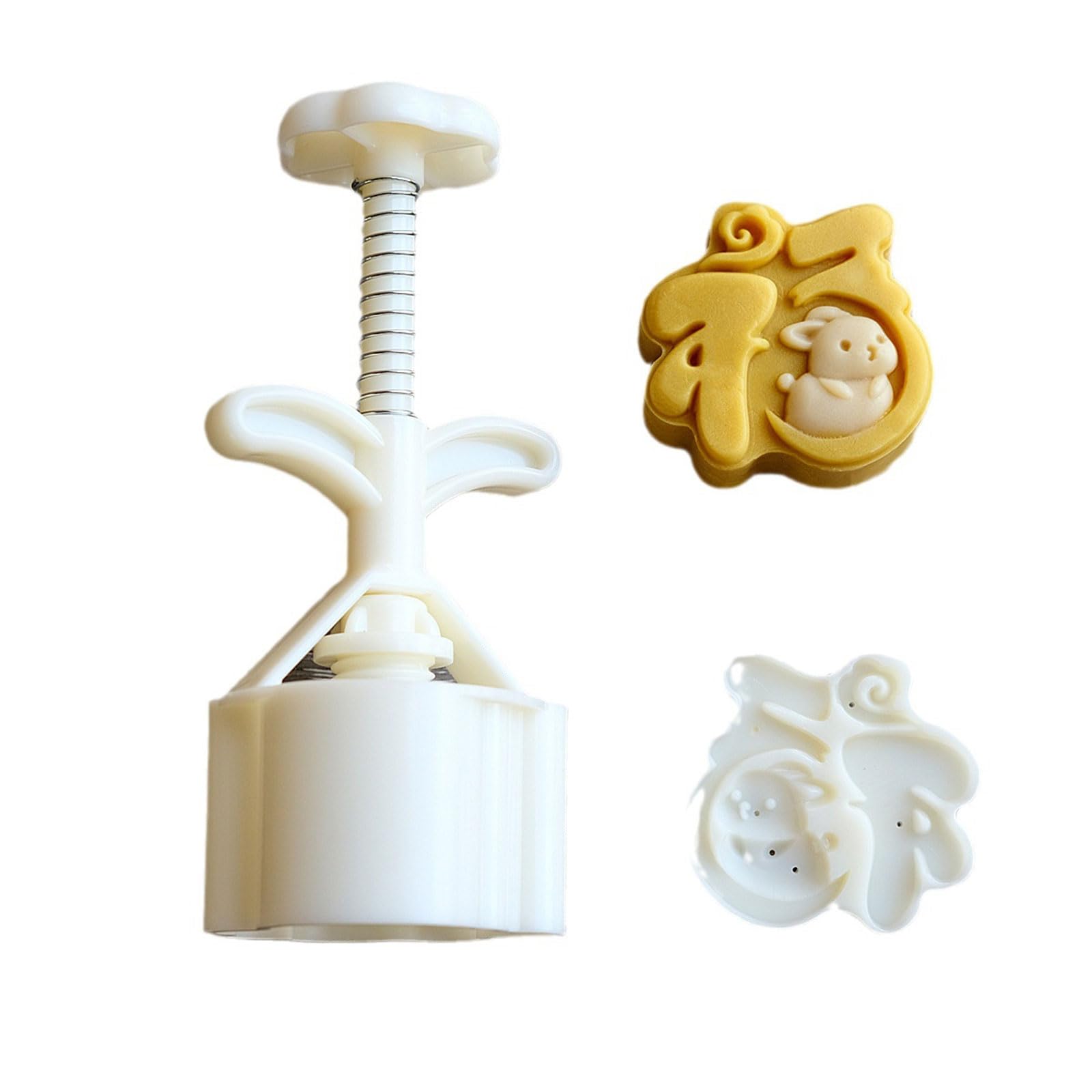 MALSSE Mung Bean Cake Set Cake Model Printed with Embossed Ice-skin Pastry Baking Tool Cookie Dessert Cutter Cartoon Model for Cooking