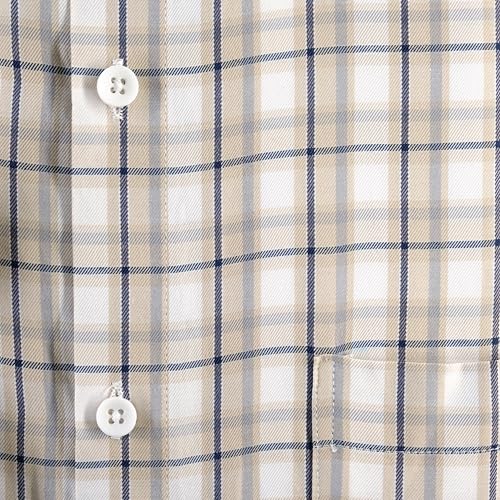 Image of 7-DAYS Men's Premium Checks Formal Shirt - Cotton Rich, Regular Fit, Full Sleeve, with Pocket, Wrinkle Resistant - Stylish Office & Everyday Wear.