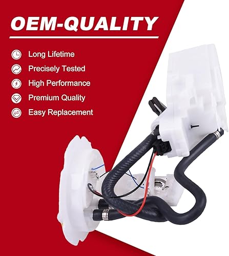 Miniatura 5 de Bapmic 25060-17042 Conjunto del módulo de la bomba de combustible para 95-16 Nissan Tsuru Sentra L4 1.6L