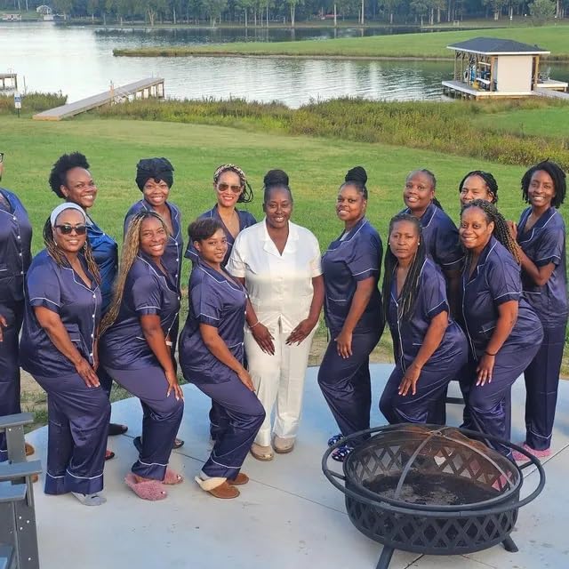 Bridesmaid Pajamas with Personalization - Bridal Party Pajamas- Pajama for Women - Two-piece PJ Sets - Soft Sleepwear Lingerie - Bridesmaid Gifts - Long Sleeve Pajamas Tops - Bridal Party White - Image 9