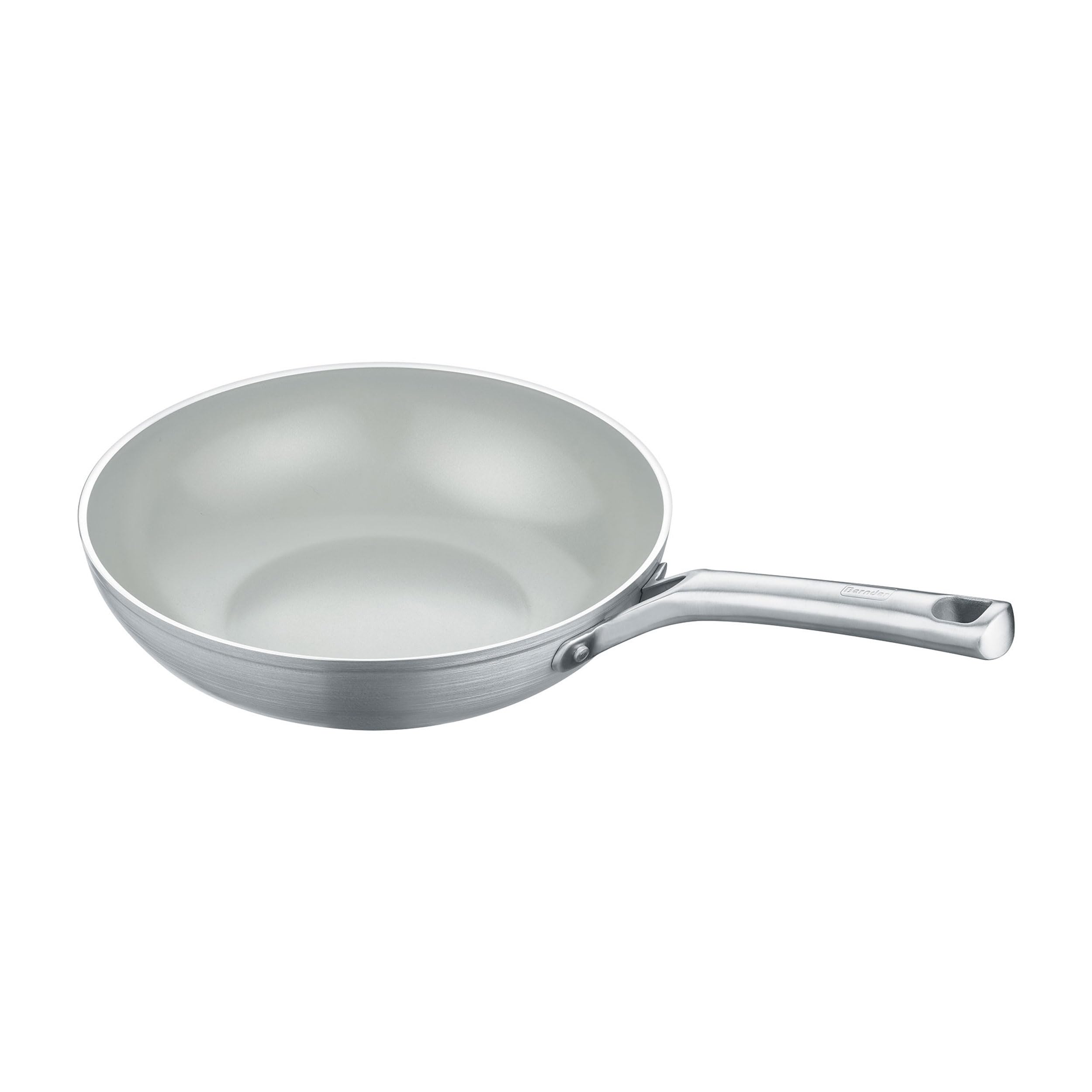 Berndes Wok wegetariański 28 cm, aluminium, z recyklingu, szary – b.free