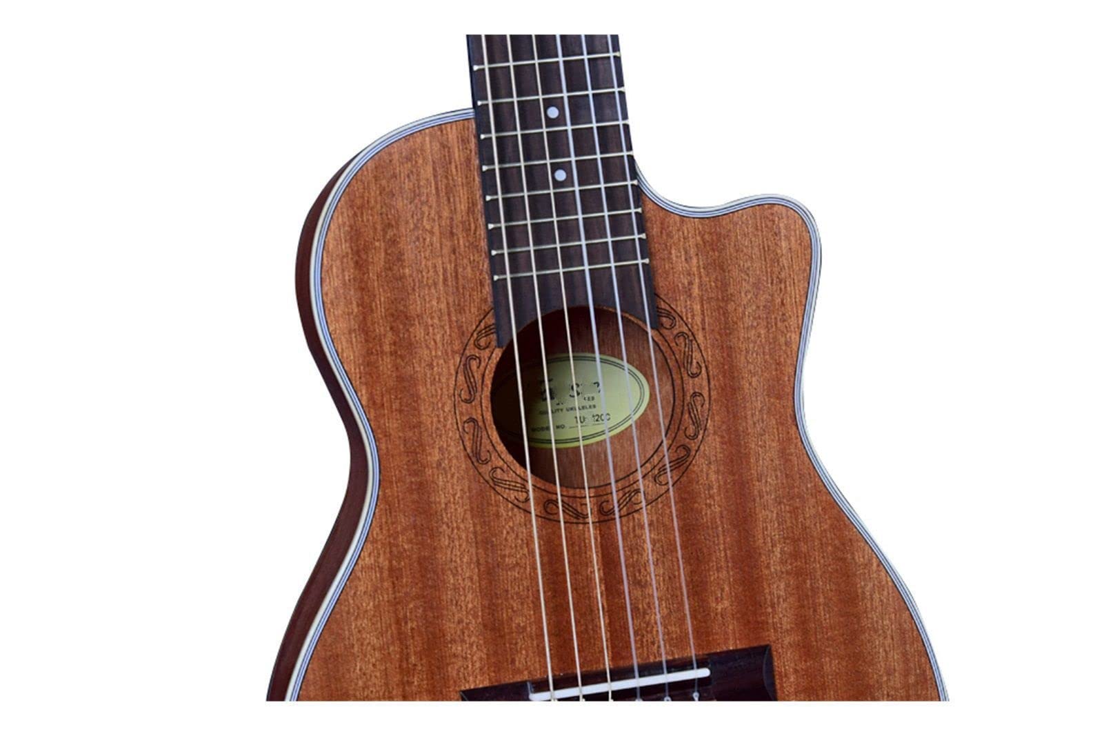 ZZZYW 30 Pollici Mini Guitarle Electric Guitars Acoustic 6 Strings Ukulele Travel Guitar (Color : Install Pick up, Dimensione : 30 in Baritone)