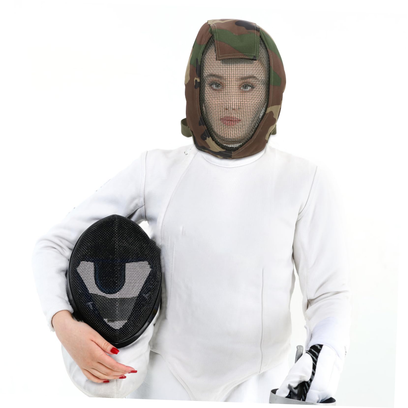 SUPVOX 2pezzi Maschera Protettiva Fencing Full Face Rete Design Resistente Urti e Alta Visibilità Per Allenamenti e Competizioni All