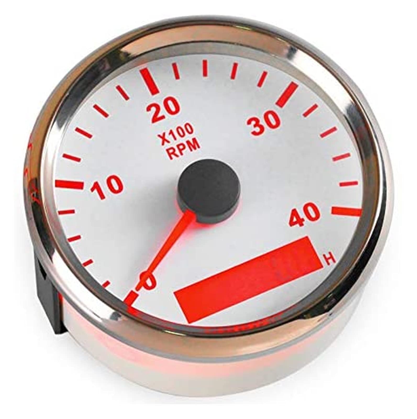 XMING Tachimetro RPM. Calibro con contametri per auto per camion barca Yacht 0-400 0RPM 8. 5mm con retroilluminazione