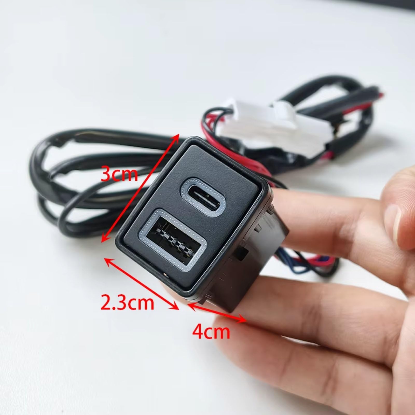 Compatible Avec Nissan Pour Teana Pour Sylphy Pour Qashqai 12 V 24 V Double Pour Type C PD QC3.0 Prise USB Étanche Remplacement Haute Vitesse Interface USB AUX voiture