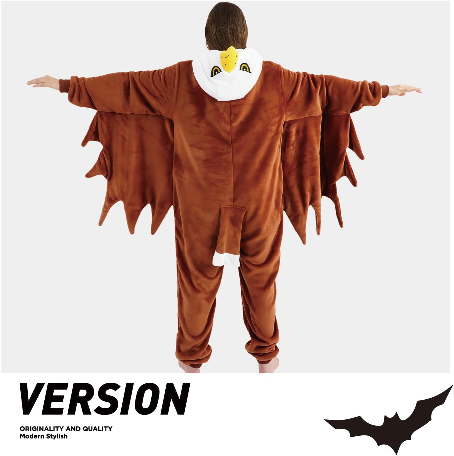 Unisex Adult Onesie Pajamas,Flannel Hooded Sleepwear Halloween Costumes Animal Cosplay Homewear - Image 5
