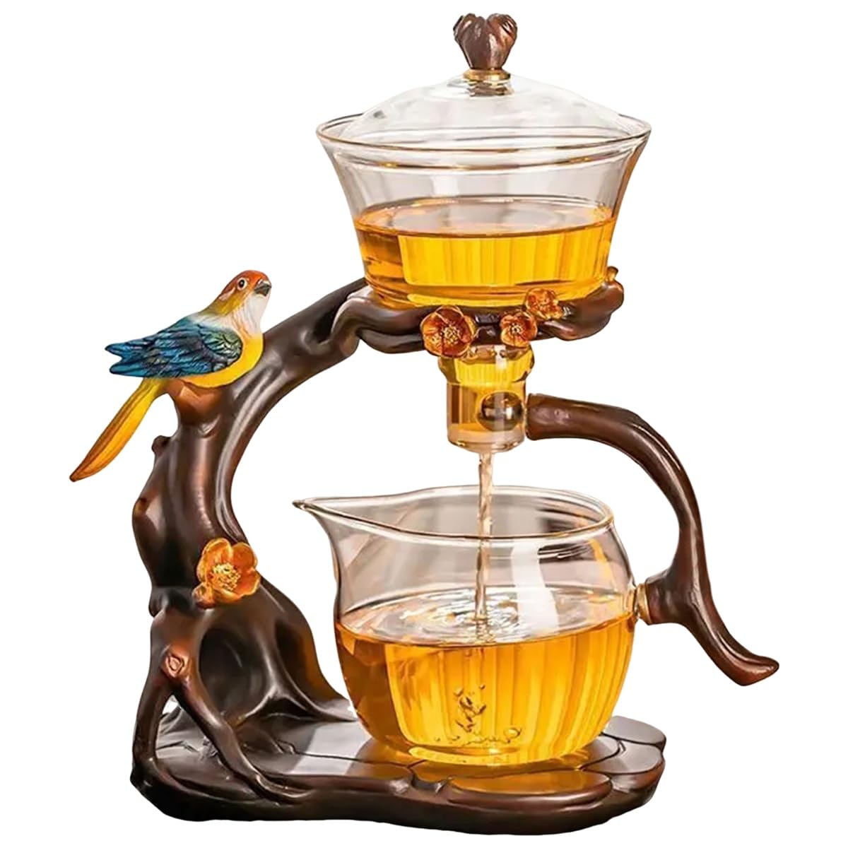 Théière magnétique en verre avec ensemble de thé automatique pour la maison
