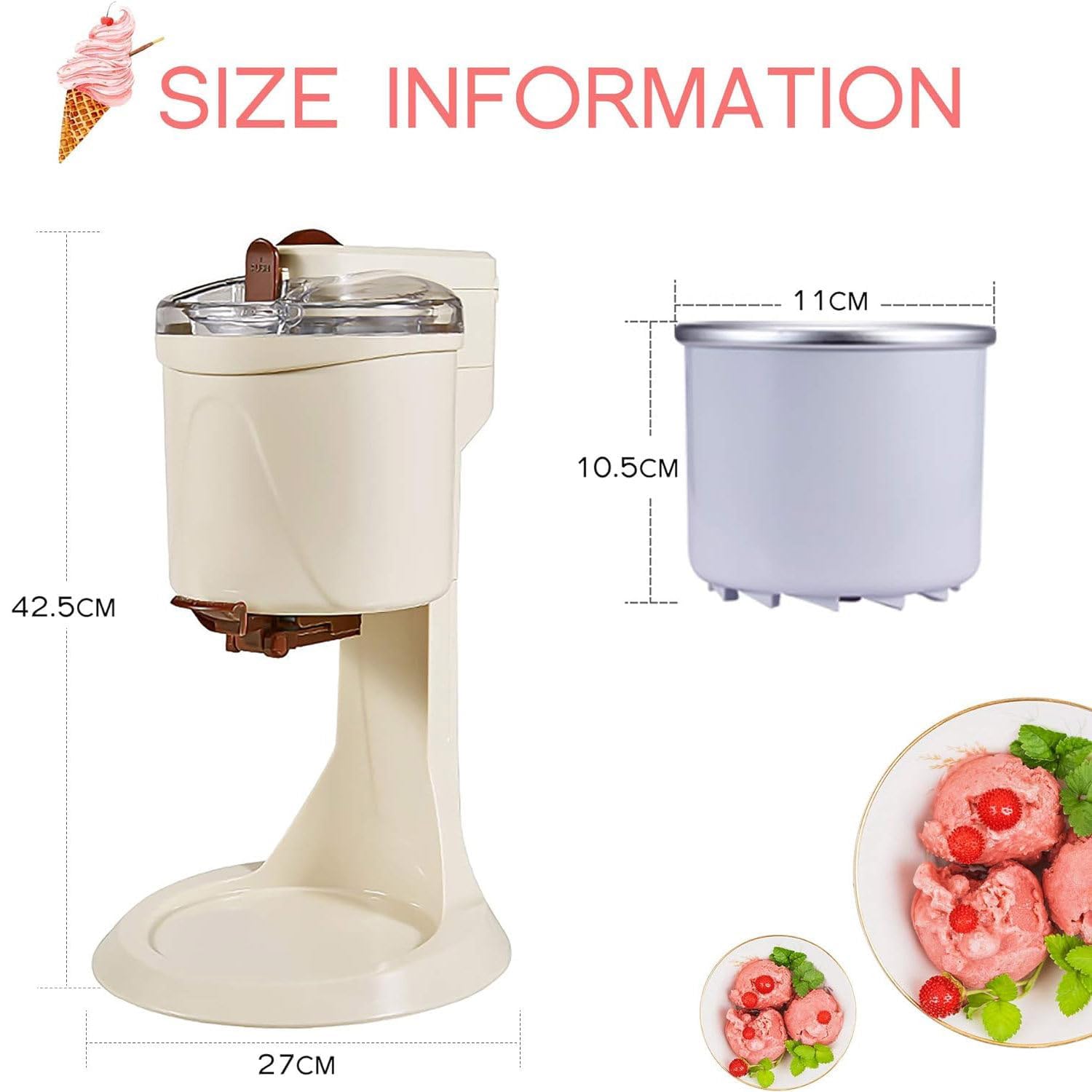 Macchina Per Gelato Soft, Macchina Per Gelato Domestico, Macchine Per Gelato Allo Yogurt, Per La Cucina Domestica Fai Da Te Veloce
