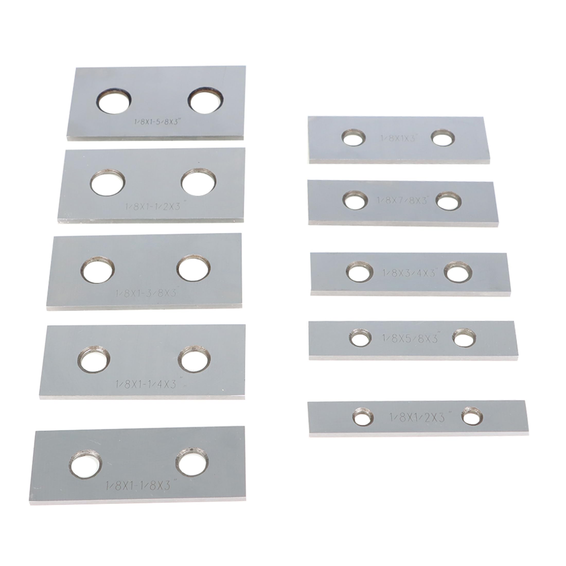 Thomletha 10 Pair 1/8 x 3-Inch Precision Parallel Set Accuracy 0.0002in 1/2 to 1-5/8 Hardened Gage Gauge Tool Set