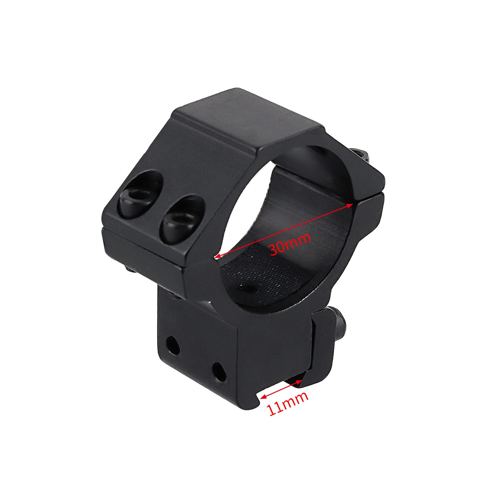 Anelli per Ottica Attacco Ottica 30mm Barrel Mount with 11mm Weaver Picatinny Rail Riser per Riflescope Ottica