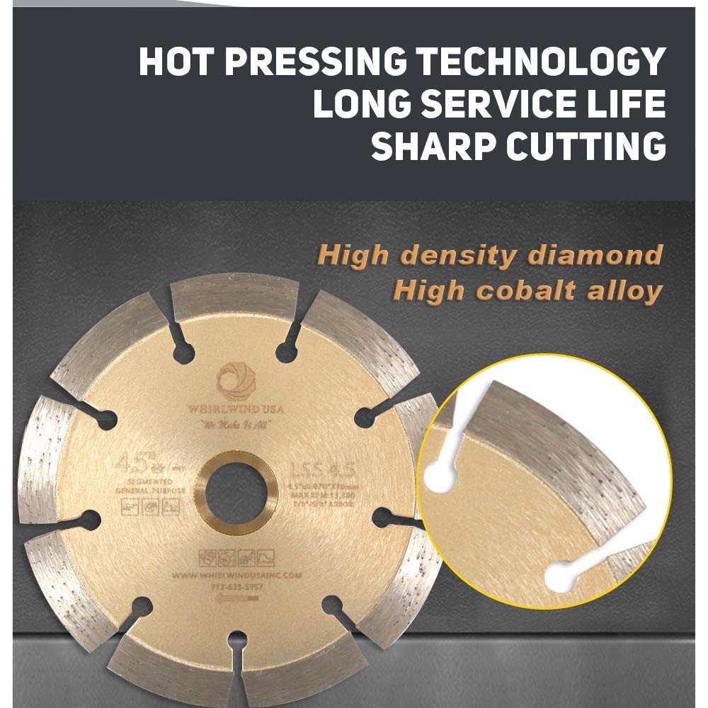 LSS - Cuchillas de corte en seco o húmedo de diamante segmentado para mampostería, ladrillos, pavimentos, piedra de hormigón (venta directa de fábrica)