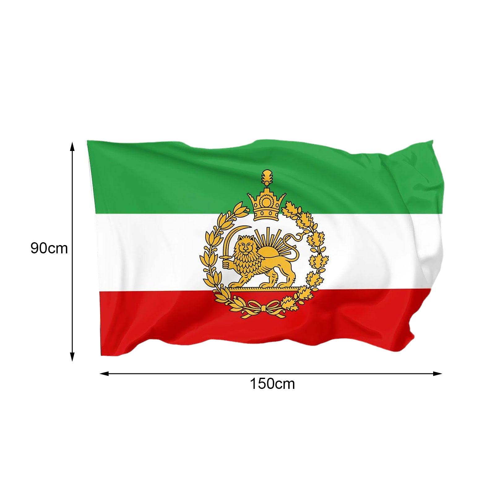 Shunfaji Drapeau Iran 90 X 150 Cm - En Polyester Résistant à La