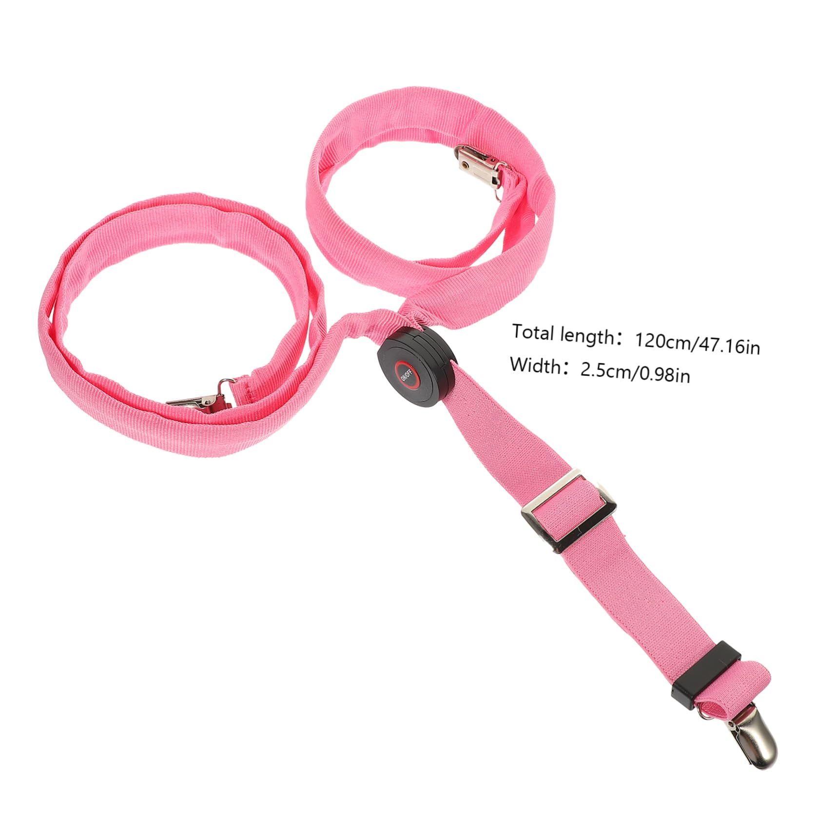 GALPADA 4pièces Led Pantalon Bretelles Lumineuses Pour Hommes Et Femmes Accessoires De Mode Pour Shorts Et Jeans Ajustables Et Confortables Idéaux Pour Fêtes Et Concerts