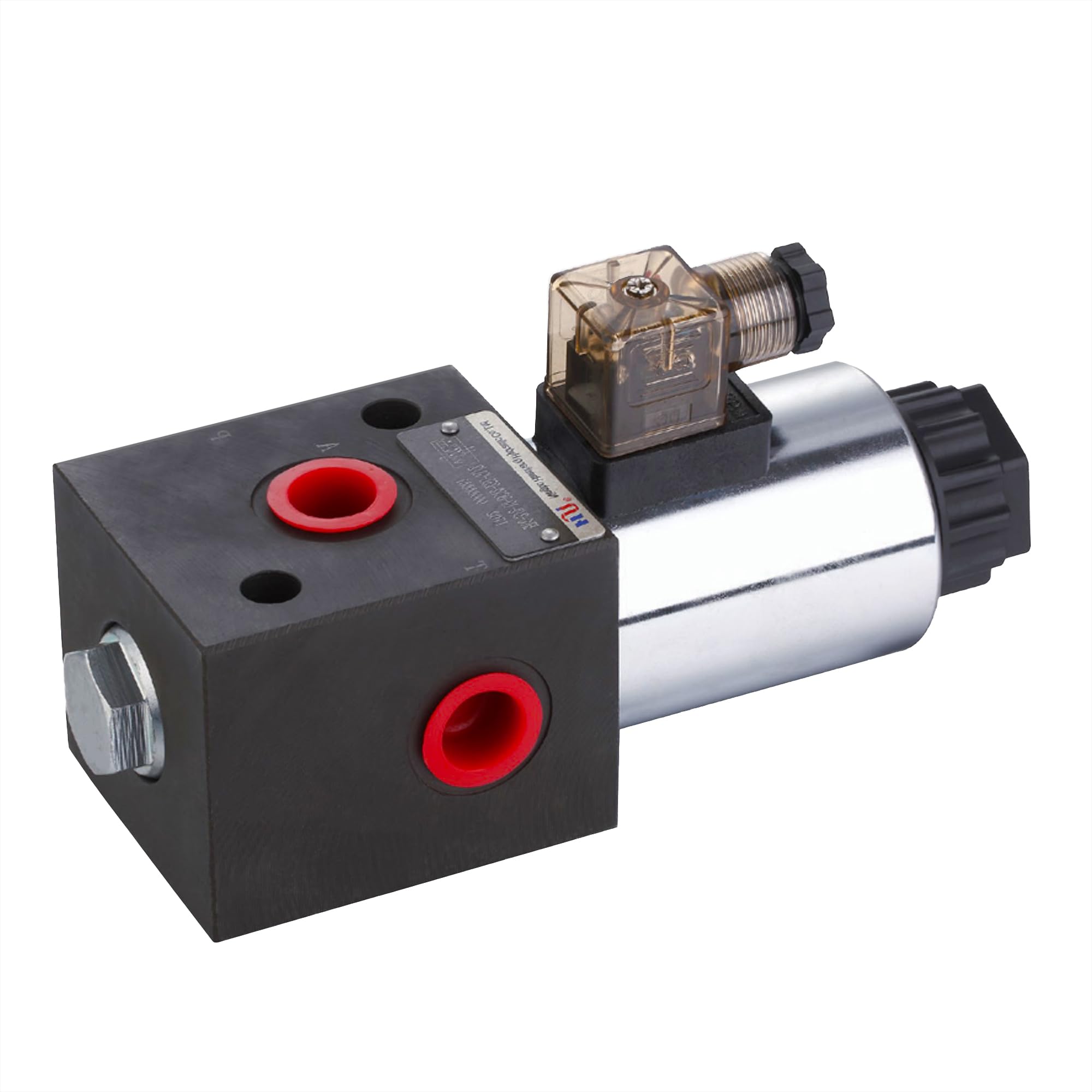 Hydraulic Solenoid Selector Diverter Valve for Directional Spool Flow Control (SAE 8, 24V DC)