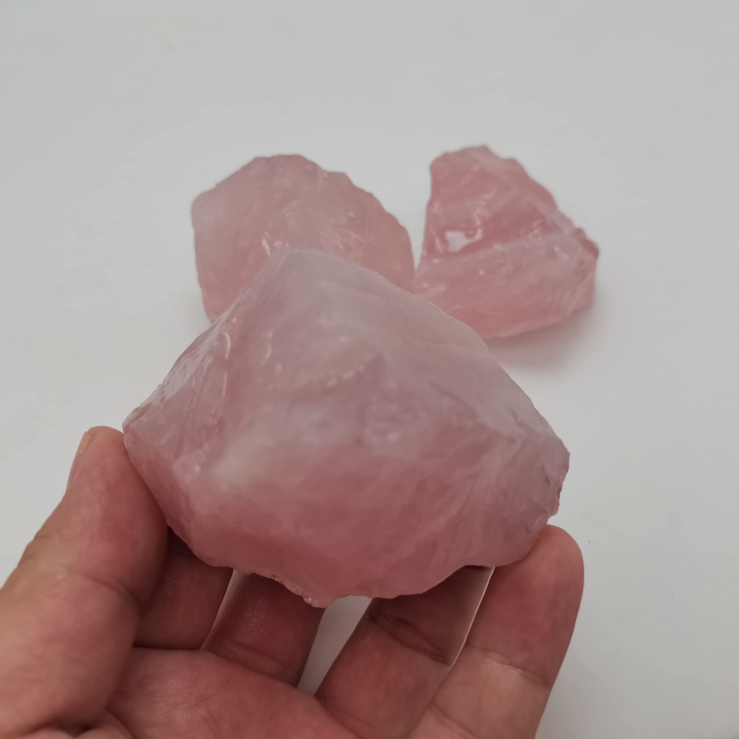 Tbkoly Meditación Decoración for el hogar, 260 g Cristal Rosa Natural Cuarzo Rosa Crudo Áspero Curación Mineral Espécimen Roca Piedra Decoración for el hogar Regalo 1pc Regalos, Cristal Natural