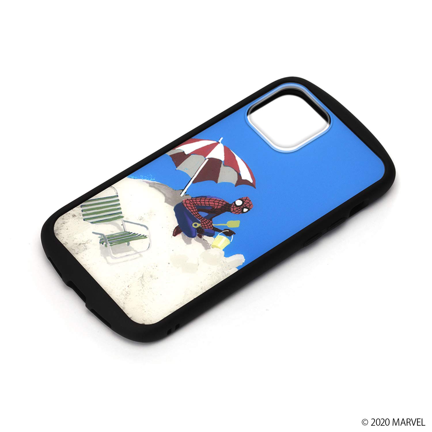 Premium Style iPhone 12 mini用 ガラスタフケース スパイダーマン PG-DGT20F22SPM