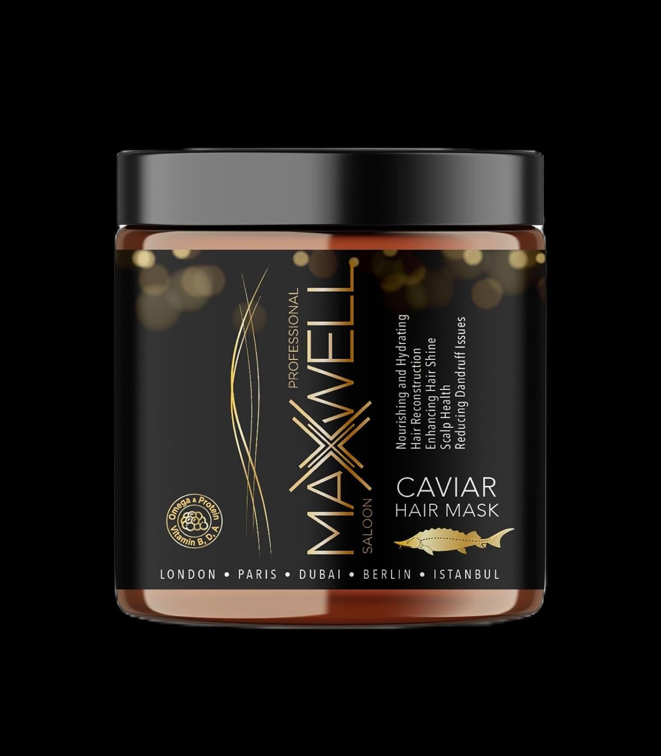 MAXWELL CAVIAR(HAVYAR) ÖZLÜ SAÇ BAKIM ONARIM NEMLENDİRİCİ MASK 500ML