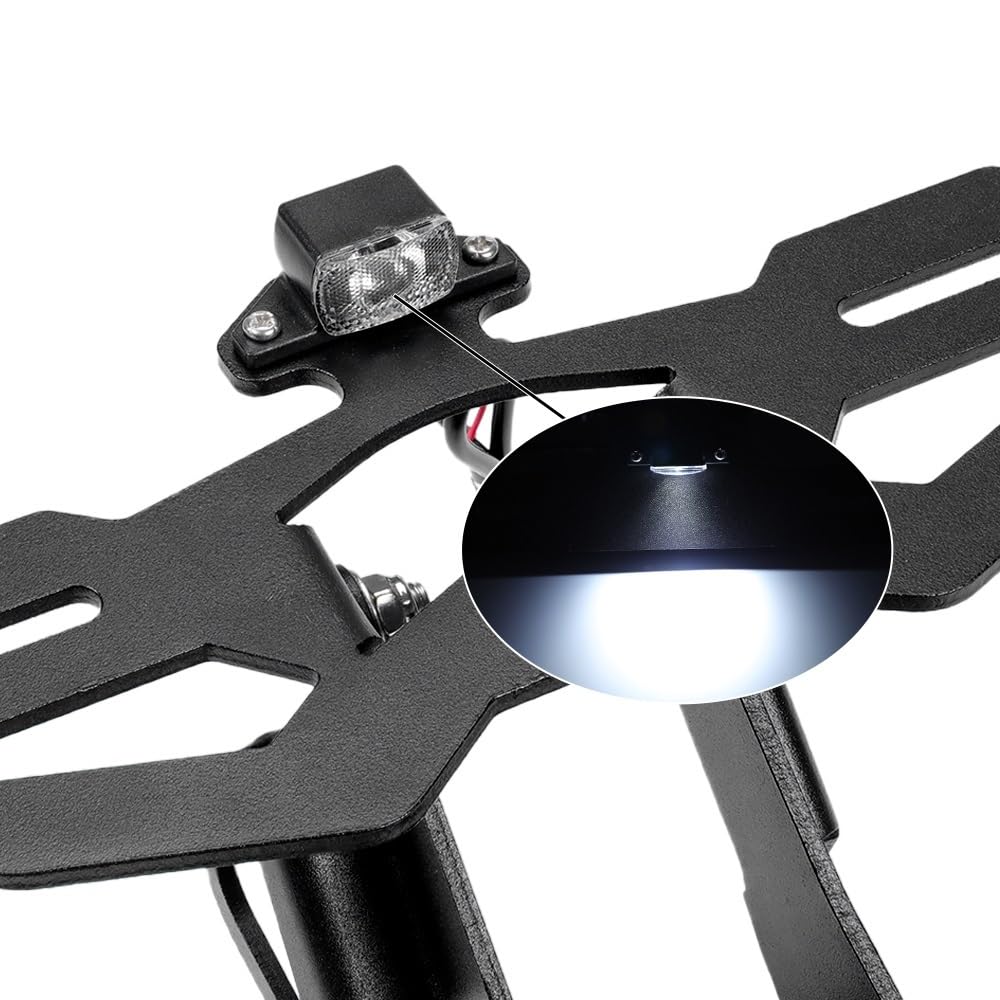 Portamatriculas Moto Soporte para Matrícula Adaptado para Su Uso En Yamaha MT03 MT25 YZF R3 R25 2015-2023, Moto(For MT03 MT25)