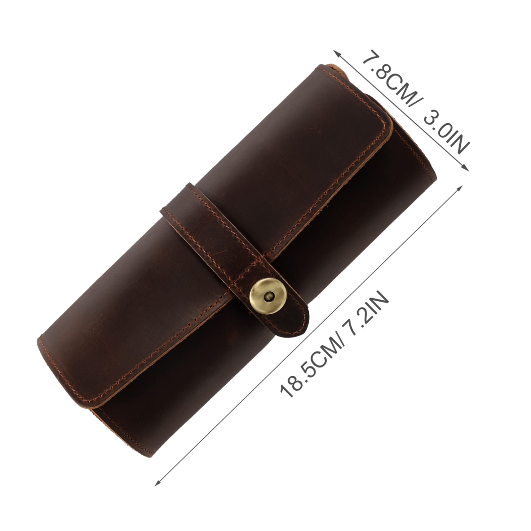 Healeved 1Pc Retro Leather Watch Storage Box Elegant Display Case for Watches Unique Idea Practical Travel Use Vintage Design Material