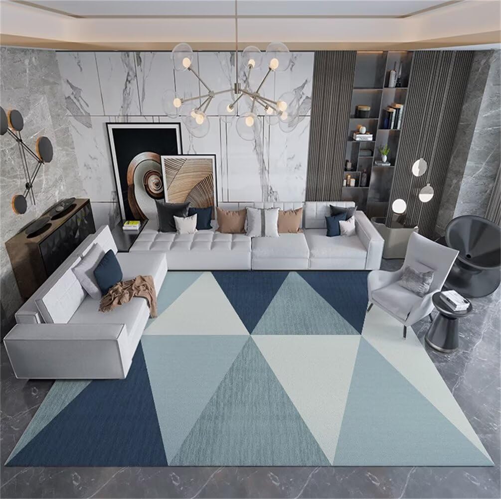 Tapis chambre gamer 150x200cm géométrique doux haute densité