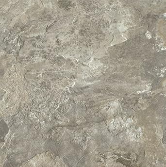 GlobalNiche Armstrong FPD7113461 Mesa Stone Alterna Vinyl Tile Flooring, Light Gray