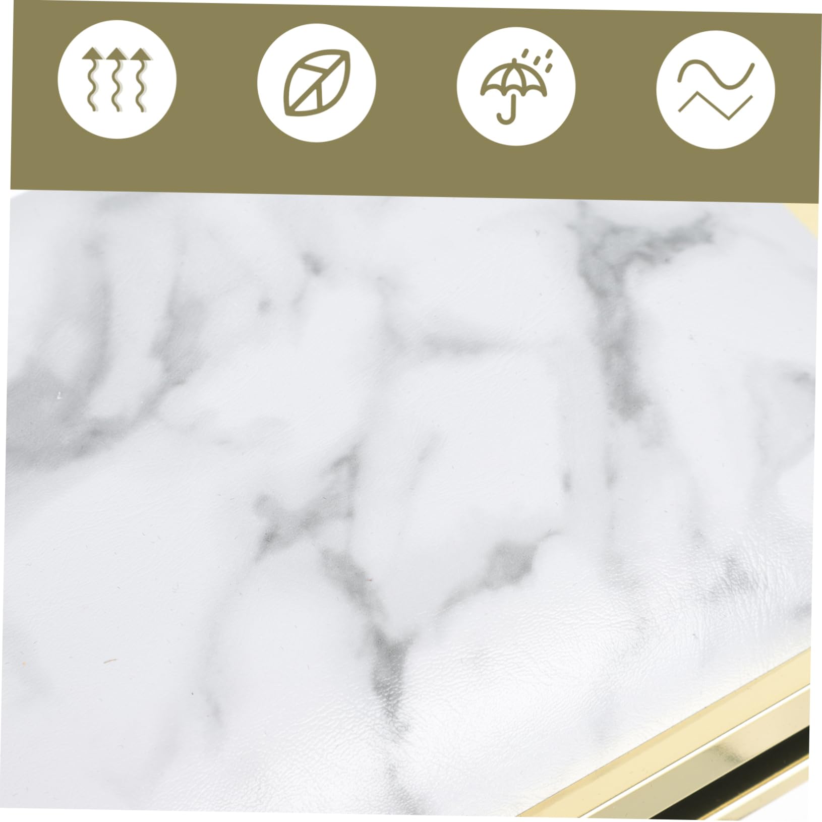 Cuscino Poggiamano per Unghie in Cuoio e Metallo Bianco | Supporto Stabile per Polso, per Uso Domestico e Manicure, Design Marmo, Formato 1 Pezzo